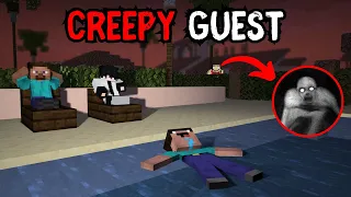 HORROR CREEPY GUEST in Minecraft😨 Scary Story in Hindi
