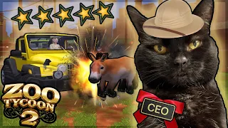Zoo Tycoon 2, but my cat is Zoo Manager