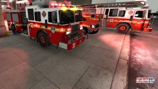 EmergeNYC Tech Demo Live Stream, Q & A & Giveaway|Driving The Fire Trucks & Testing Sirens & Ladders