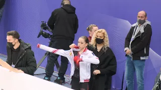 Kamila Valieva - FS warmup - Rostelecom Cup / Валиева - разминка ПП - Кубок Ростелеком - 27-11-2021