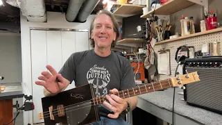 (Part 1) How to Play 1 4 5 Blues with a Cigar Box Guitars with Mike Snowden