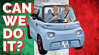 FRANCE to ITALY and back in day in Citroen Ami?