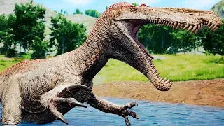 Invadiram meu Território! Suchomimus Estrategista + Shantungosaurus! | The Isle Survival | (PT/BR)