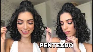 PENTEADO PARA FESTAS, CASAMENTO, MADRINHAS, DE CABELO CACHEADO | Mayse Cavalcante