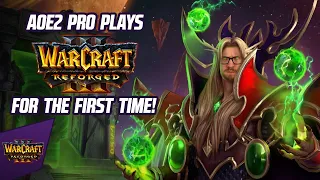 Learning Warcraft 3 with a Pro! | AoE2 meets WC3 ft. Grubby