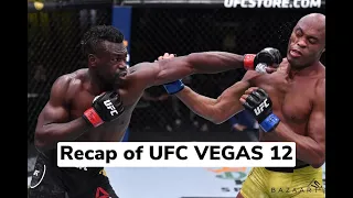 UFC VEGAS 12 Event Recap!!!!!! Uriah Hall destroys Anderson Silva #ufcvegas12