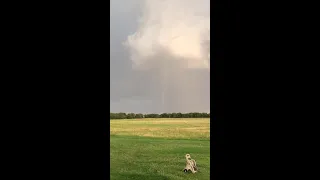 Landspout Forms in Carbon Texas - Brad Thompson