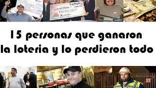 15 personas que ganaron la loteria y lo perdieron todo