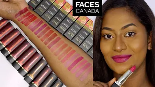 ✨NEW✨ FACES CANADA Comfy Matte Crème Lipsticks Swatches 💄ALL 20 SHADES 💄