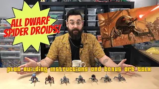 LEGO Dwarf Spider Droids! All Versions vs Custom Build!