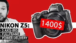 Nikon Z5 - Превью-обзор полнокадровой камеры за $1400 с матричным стабилизатором