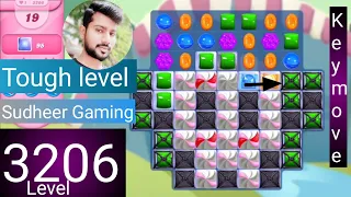 Candy crush saga level 3206 । Tough level । No boosters । Candy crush 3206 help । Sudheer Gaming