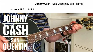 San Quentin - Johnny Cash Guitar Play Along (Guitar Chords) Lesson?