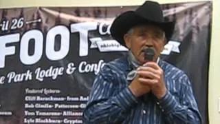 Bob Gimlin of the Patterson-Gimlin Bigfoot film speaks at the 2014 Ohio Bigfoot Conference.
