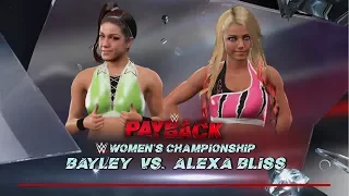 WWE Payback 2017: Bayley vs Alexa Bliss - WWE 2K17 Match Simulation