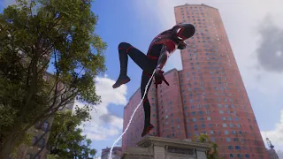 Marvel's Spider-Man 2 crimson cowl suit free roam