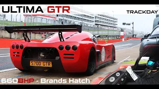 Ultima GTR - 660BHP Supercar at Brands Hatch Racetrack - 4K