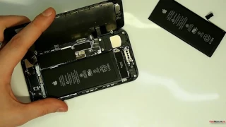 Замена аккумулятора на iPhone 7, разборка, ремонт айфона 7 online video cutter com 1