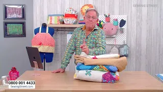 Sewing Street – 08/10/2021 – Barbara Mclay joins John for Sewing Room Accessories & Applique Cushion