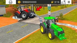 Double Massey Ferguson Tractor & John Deere In Fs18 | Fs18 Multiplayer | Timelapse |