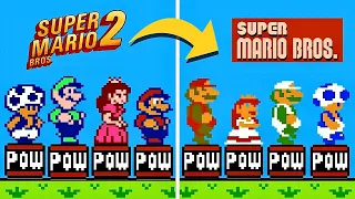 What if Super Mario Bro. 2 (USA) had SMB1 Sprites?!