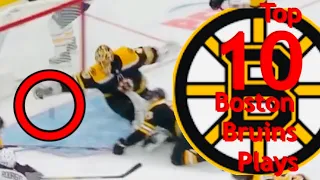 Top ten Boston Bruins plays 2019-2020