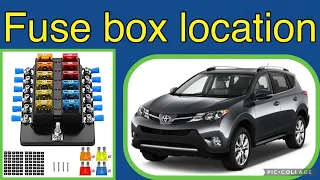 The fuse box location on a 2013 Toyota RAV4