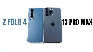 Samsung Galaxy Z Fold 4 vs iPhone 13 Pro Max Speed Test!