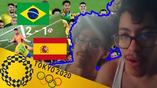 BRASIL BICAMPEÓN OLÍMPICO!!! Brasil 🇧🇷 2 - 1 🇪🇸 España (Final Juegos Olímpicos Tokio 2021)