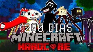 Sobreviví 200 días en la ISLA de los CREEPYPASTAS en Minecraft HARDCORE y esto fue lo que pasó...