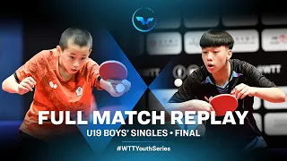 KUO Guan-Hong (TPE) VS YANG Hao-Jen (TPE) | U19 BS F | WTT Youth Contender Vientiane 2023