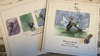 Fairy Dust Is Like Love card  by Jo Rice #laviniastamps #cardmaking