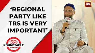 Asaduddin Owaisi Slams BJP & Congress Says  KCR Will Have Majority | Telangana Roundtable 2023