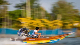 142 KM/H Thai Long-tail Boat Isuzu 4JJ 1.9 Diesel Bi-Turbo Engine By Birdlakha Thailand