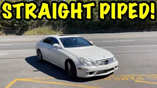 We Straight Piped a 2008 Mercedes CLS 550 5.5L V8!