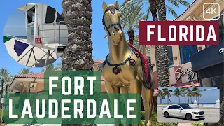 Fort Lauderdale Sunrise BLVD Florida USA Walk 4K | 2022