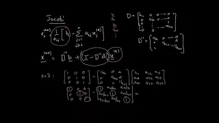 Numerical Solutions of Linear Systems - Jacobi and Gauss-Seidel Matrix forms