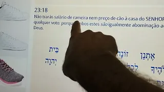 Deuteronômio cap 23 v 17 não haverá mulher sagrada entre as filhas de Israel e nem homem....