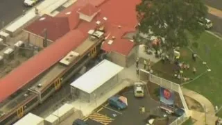 Train crashes and derails in Brisbane, Australia