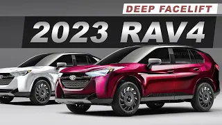 New Toyota RAV4 2023 Facelift - Deep Front-End Redesign in Our Renderings