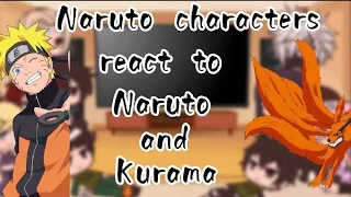 Naruto characters react to Naruto and Kurama / part 1/2 / 🇨🇵 et/and 🇺🇲🇬🇧 / description