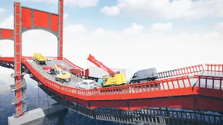 Collapsing Bridge with Traffic | Teardown