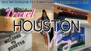 TRAVEL VLOG | SOLO TRIP TO HOUSTON + GALLERIA MALL + THE ADDRESS + FORGET ME NOT | Cierra Marie