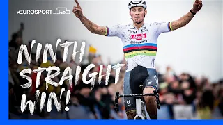 NINTH STRAIGHT VICTORY! 🔥😮‍💨 | Cyclo-Cross X2O Trophy Koksijde Highlights | Eurosport