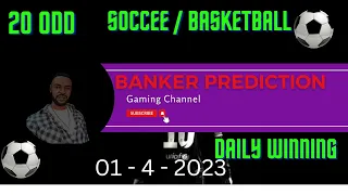 FOOTBALL PREDICTION TODAY 01/04/2023 /20+/DAILY BANKER/ SOCCER PREDICTIONS & BETTING TIPS,#betting