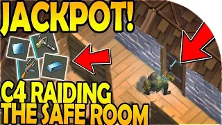 C4 RAIDING the SAFE ROOM (JACKPOT RAID!) - Last Day On Earth Survival Update 1.8.3