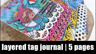 Layered Tag Journal | Art by Marlene new collection