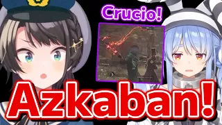 Subaru sends Pekora to the jail for spamming Unforgiveable Curse "Crucio" [Hololive Eng Sub]