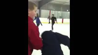 Ice skating fail
