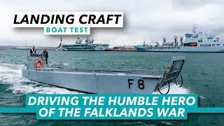Royal Navy landing craft boat test | Driving a humble hero of the Falklands War | MBY